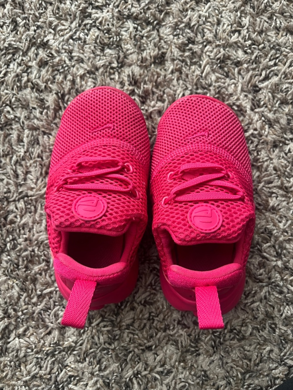 Nike Kids' Bright Pink Mesh Slip-On Sneakers